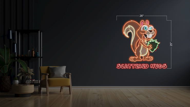 Scattered Nugs | LED Neon Sign