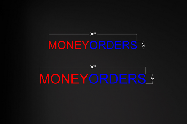 MONEYORDERS | Custom Neon Sign