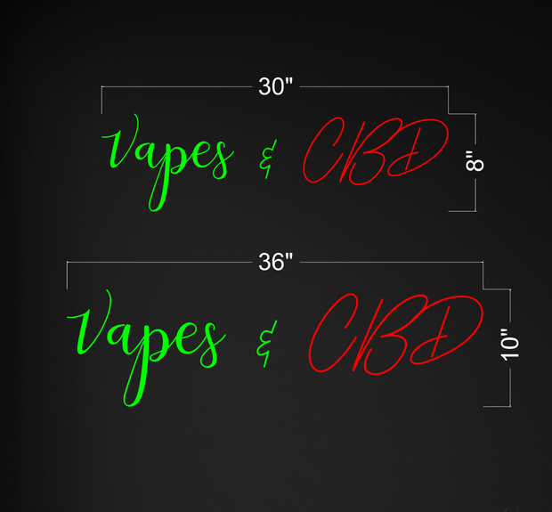 Vapes & CBD | LED Neon Sign