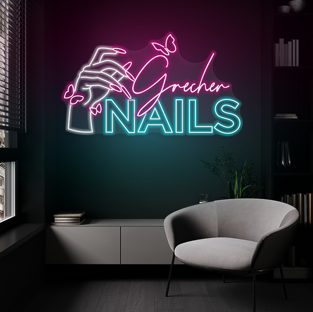 Grecher Nails | LED Neon Sign