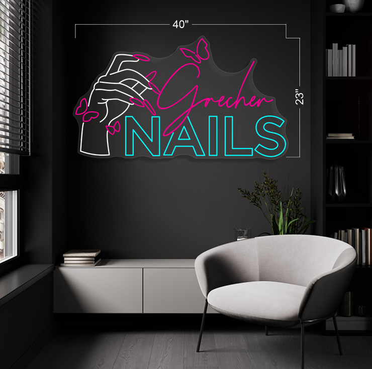 Grecher Nails | LED Neon Sign