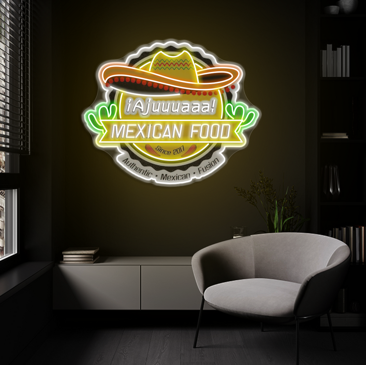 IAjuuuaaa Mexican Food | LED Neon Sign