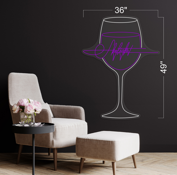 Wine Glass & Skylight | LED Neon Sign