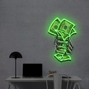 Take My Money | Neon Acrylic Art Work