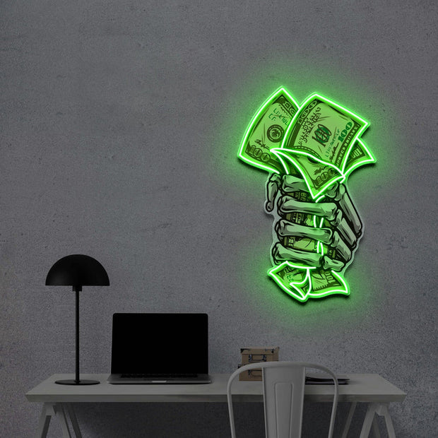 Take My Money | Neon Acrylic Art Work