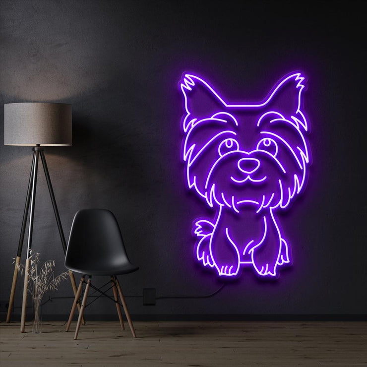 Yorkshire terrier Puppy | LED Neon Sign