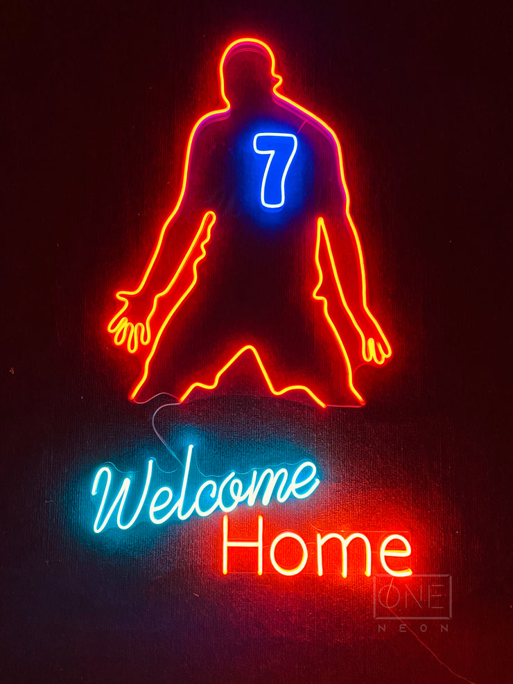 Welcome Home CR7 | LED Neon Sign