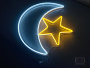 Moon And Star | LED Neon Sign