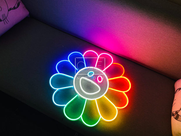 Sunflower by Takashi Murakami | LED Neon Sign