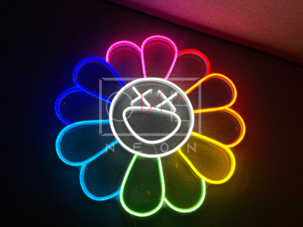 KAWS Sunflower by Takashi Murakami | LED Neon Sign
