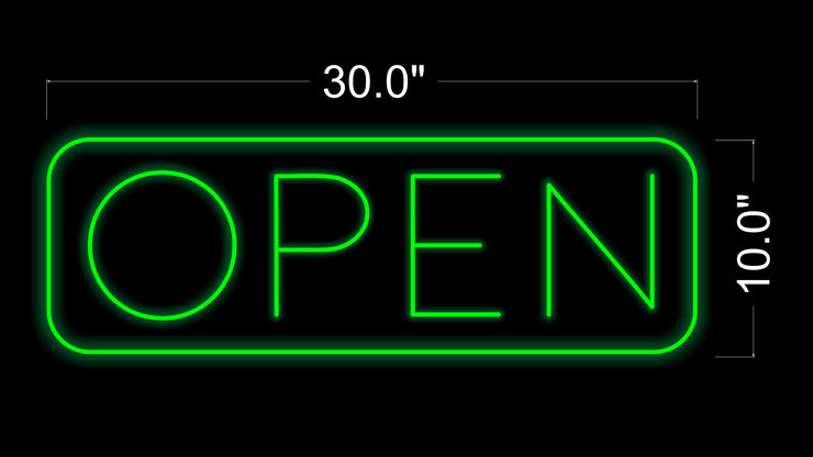 OPEN + HOAGIE & STEAK | LED Neon Sign