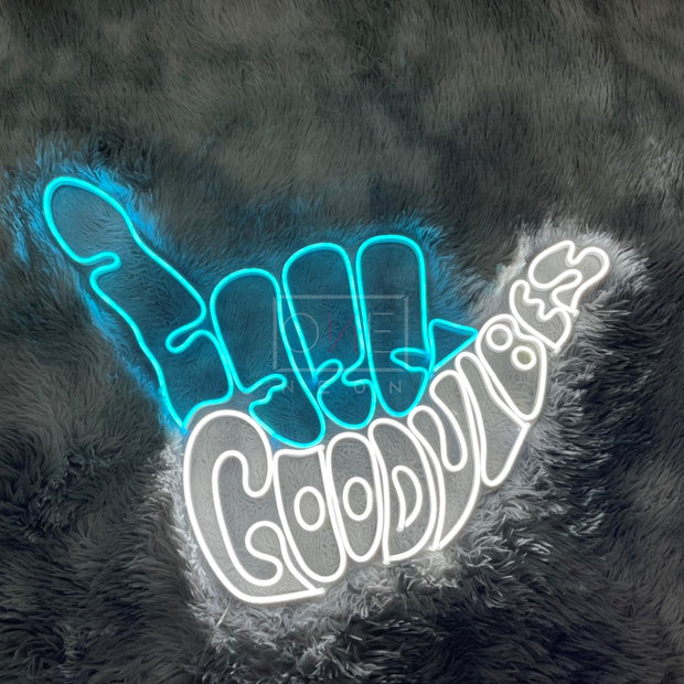 Good Vibes Shaka | LED Neon Sign