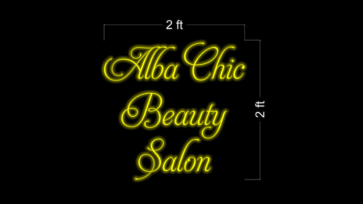 Alba Chic Beauty Salon | LED Neon Sign