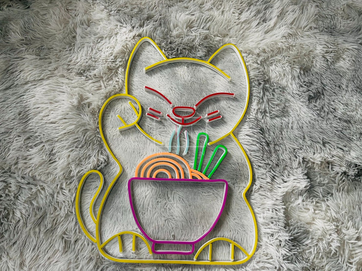 Lucky Cat Ver2 | LED Neon Sign