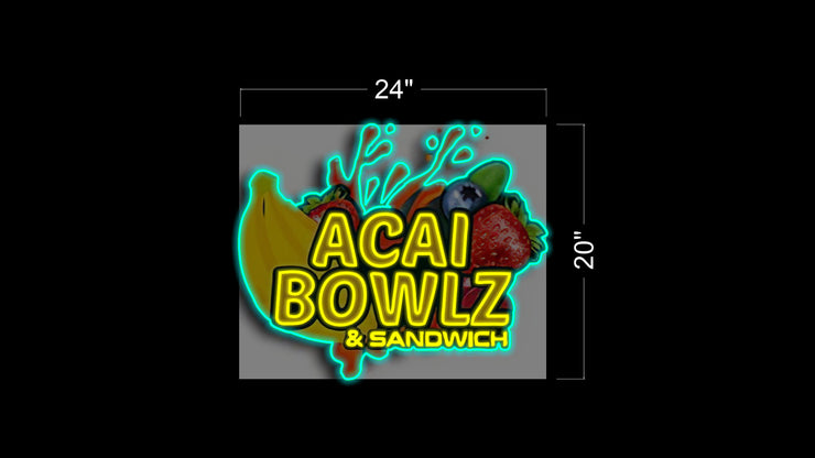 Acal Bowlz & Sandwich | LED Neon Sign