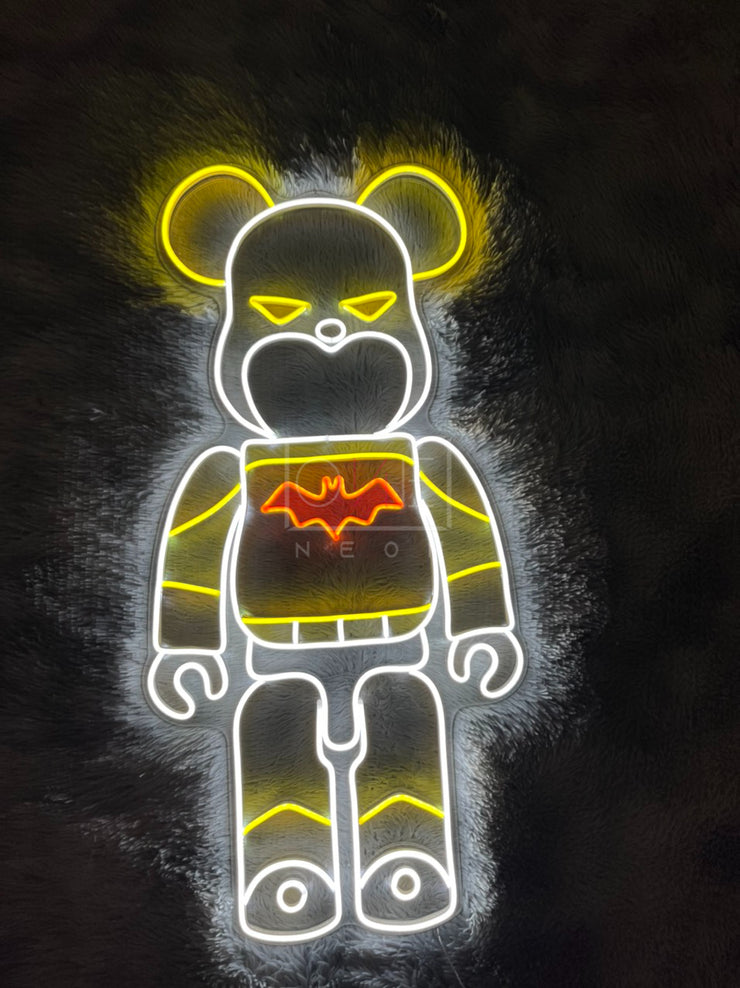 Bearbrick KAWS Batman, LED Neon Sign