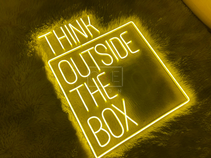 Think Outside The Box | LED Neon Sign