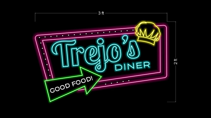 Trejo's Diner | LED Neon Sign