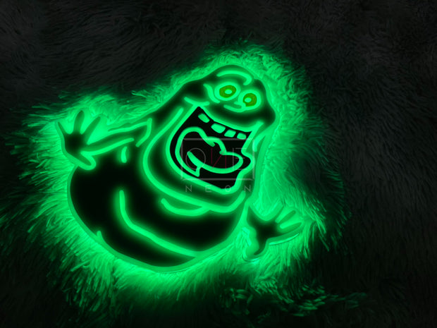 Ghostbusters Slimer | Edge Lit Acrylic Signs