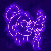 Smoking Girl | LED Neon Sign