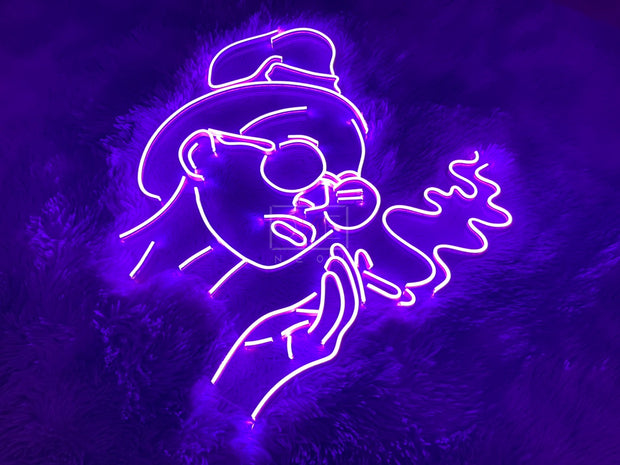 Smoking Girl | LED Neon Sign