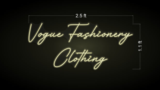 Voguefashionery Clothing | LED Neon Sign