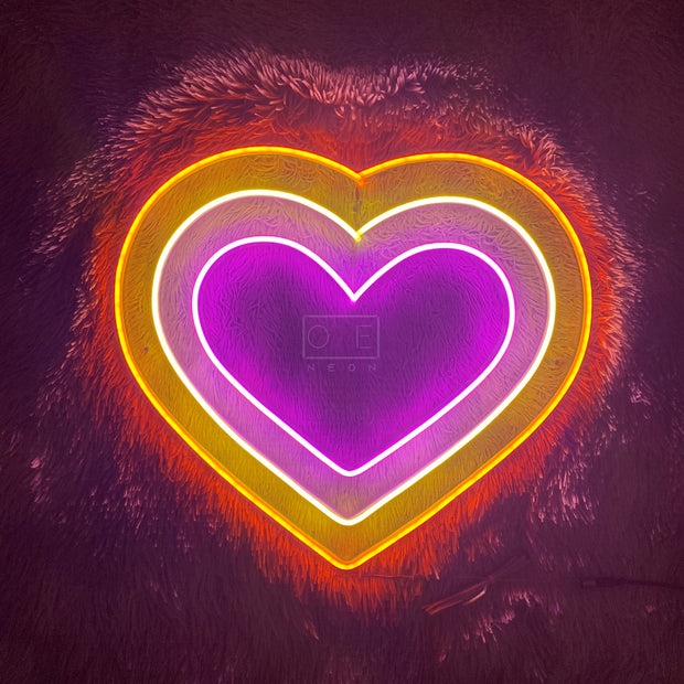 Tripple Heart | LED Neon Sign