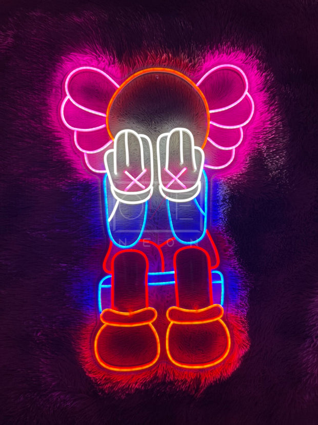 Bearbrick KAWS Batman, LED Neon Sign