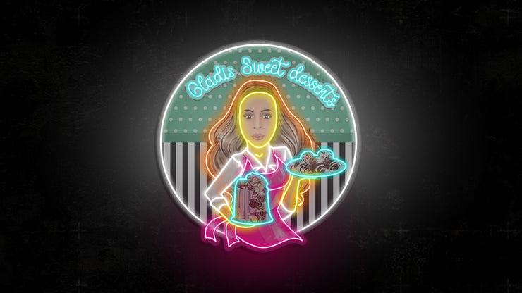 Cladis Sweet Dessents | LED Neon Sign