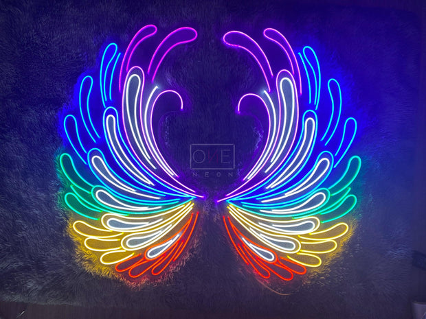 "Angel Wings" Multicolour | LED Neon Sign