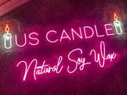 US CANDLE Natural Soy Wax| LED Neon Sign