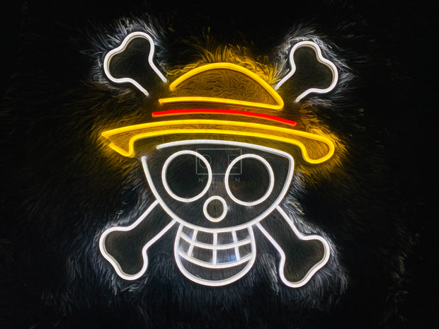 One Piece Skull Neon Sign