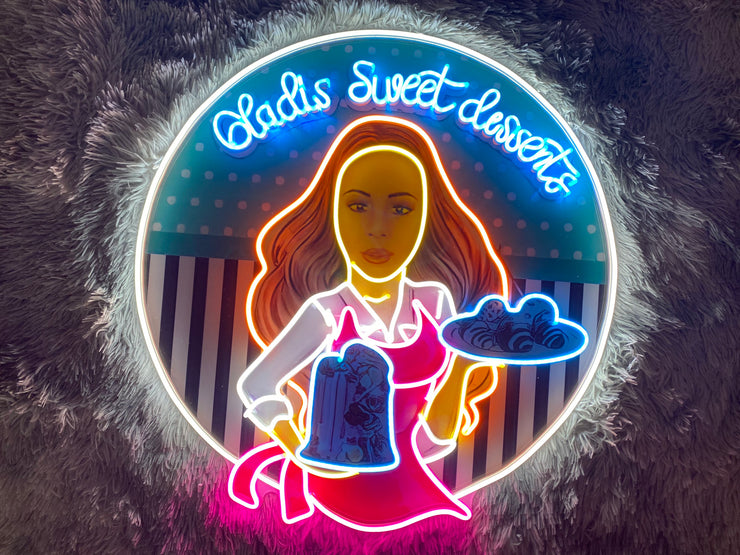 Cladis Sweet Dessents | LED Neon Sign