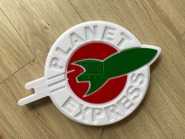 Planet Express | Edge Lit Acrylic Signs