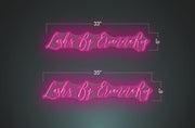Lash’s By EriannaRey | LED Neon Sign