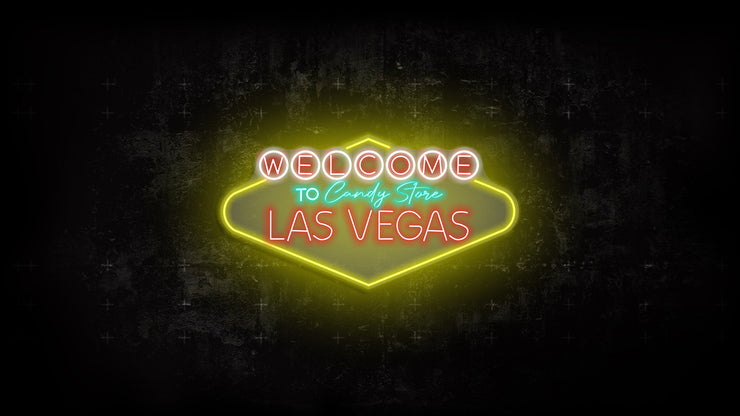 Welcome To Candy Store Las Vegas | LED Neon Sign