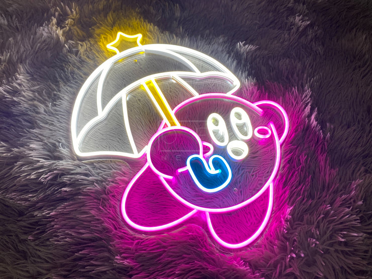 Kirby Umbrella | LED Neon Sign
