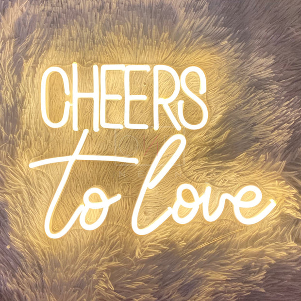 Cheers To Love | LED Neon Sign