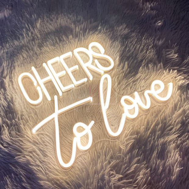 Cheers To Love | LED Neon Sign
