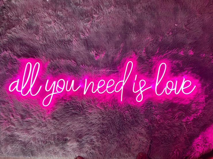 All You Need Is Love | LED Neon Sign