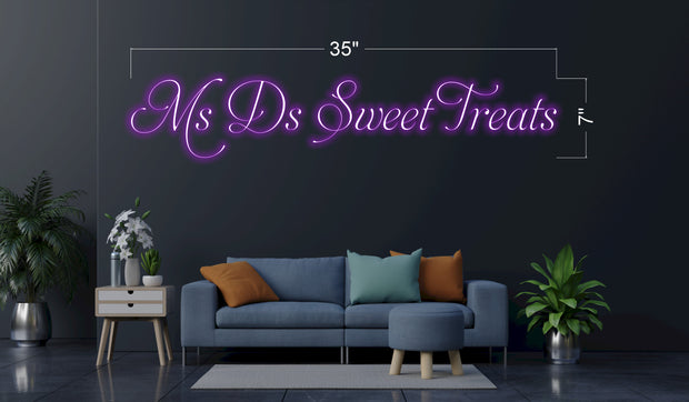 Ms D’s Sweet Treats | LED Neon Sign