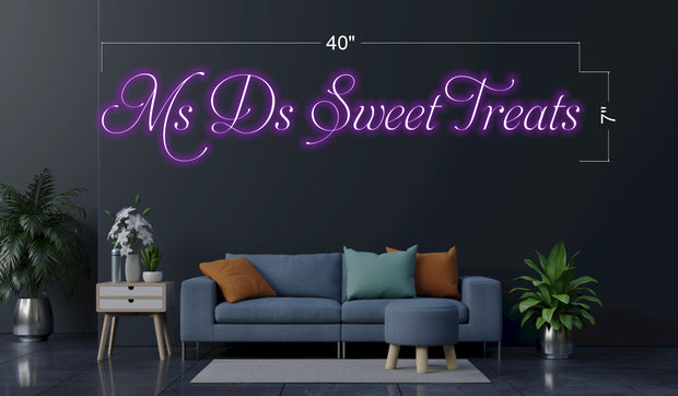 Ms D’s Sweet Treats | LED Neon Sign