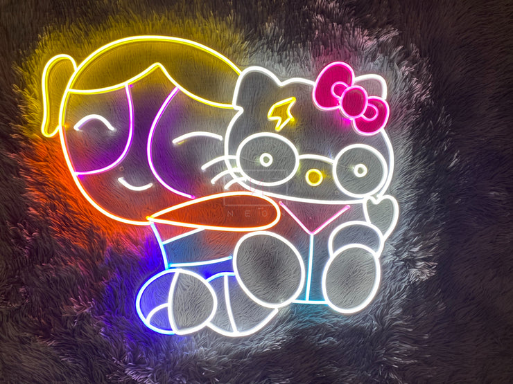 Bubbles - Hello Kitty | LED Neon Sign