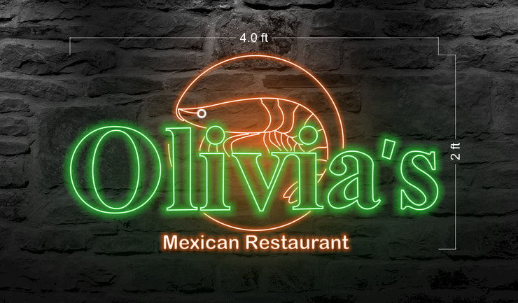 Olivia's Mexican Restaurant | LED Neon Sign