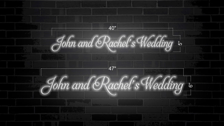 John and Rachel’s Wedding | LED Neon Sign
