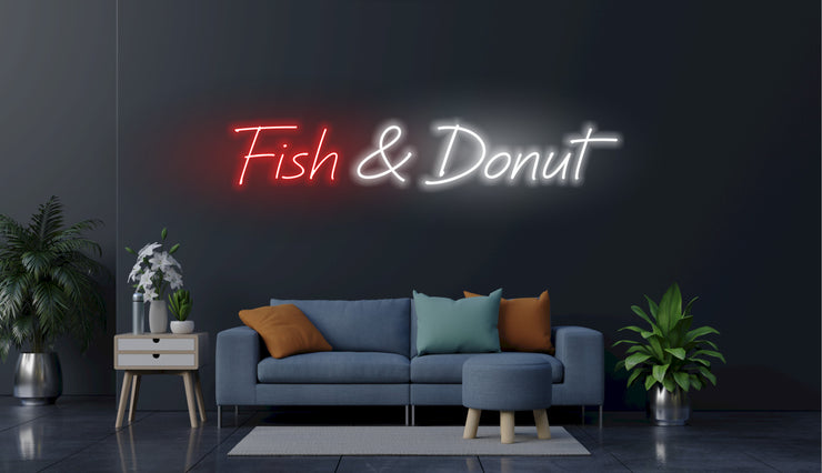 Fish & Donut | LED Neon Sign