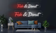 Fish & Donut | LED Neon Sign
