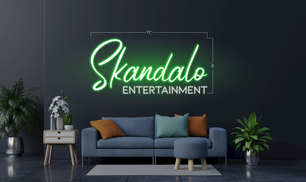 SKANDALO ENTERTAINMENT | LED Neon Sign