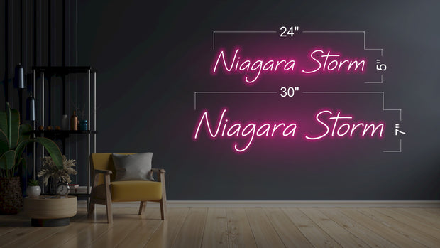 Niagara Storm | LED Neon Sign