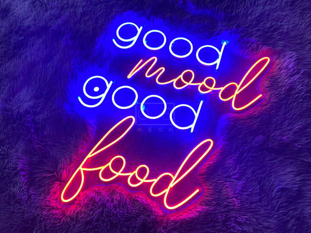Good Mood Good Food | LED Neon Sign
